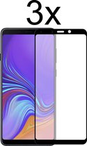 Samsung A9 2018 Screenprotector - Beschermglas Samsung Galaxy A9 2018 screen protector - Full cover - 3 stuks