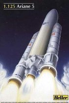 1:125 Heller 80441 Ariane 5 Rocket Plastic Modelbouwpakket