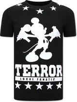 Exclusief Mannen T-shirt - Terror Mouse - Zwart