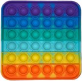 Pop it Fidget Toy Regenboog - Bekend van TikTok - Vierkant- Rainbow