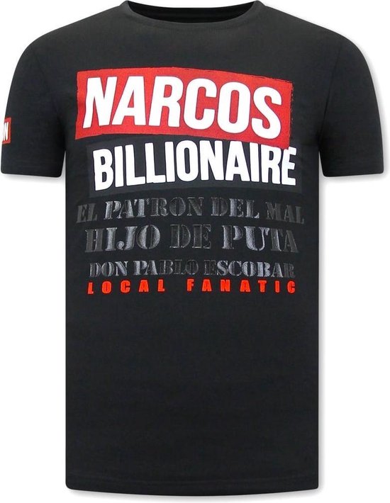 Foto: Print shirt heren narcos zwart