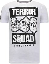 Heren T shirts met Print - Beagle Boys Squad - Wit