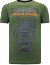 T-Shirt Homme Local Fanatic Call of Duty - Vert - Tailles: M