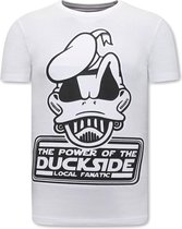 T shirts Print Heren - DuckSide - Wit