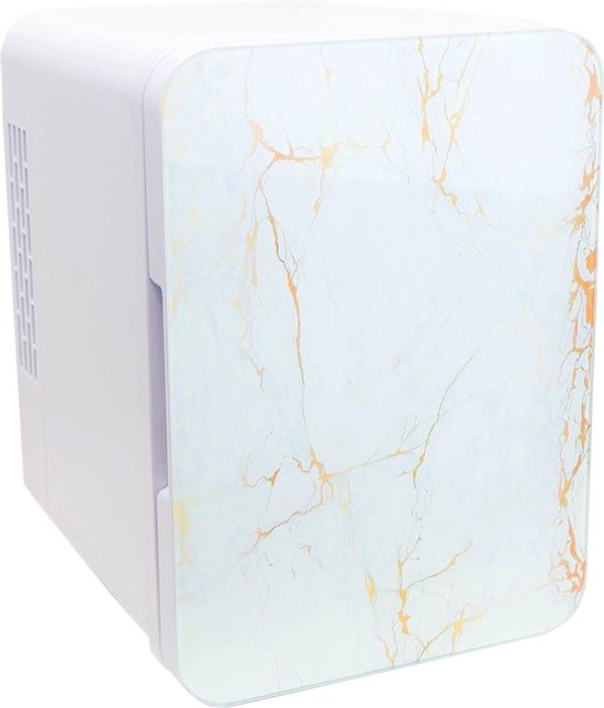 Koelkast: HI.FRIDGE - Skincare koelkast marmer wit - 4L Mini make up koelkast - Cosmetica en beauty fridge, van het merk HI.FRIDGE