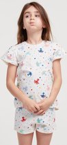 Woody - Pyjama Meisjes - Octopus sterretjes - 211-1-PSA-S/904 - maat 4j