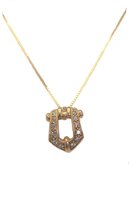juwelier - geel goud -  hanger - diamant -  14 karraat  -  verlinden juwelier