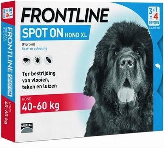 Frontline Spot-On XL Anti vlooienmiddel - Hond - 6 pipetten