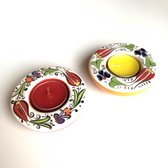 Paar handgemaakte Mexicaanse kandelaars
