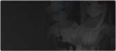 Anime Gaming Muismat XXL - 70x30 CM - Hentai - Manga - Pc Gaming Setup - Gamer - Naruto - Black & Grey- #4