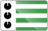 Vlag gemeente Bloemendaal - 150 x 225 cm - Polyester