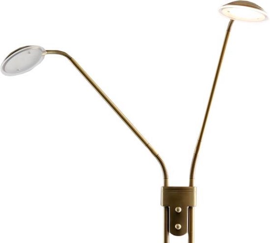 Olucia Salvador Moderne Staande Leeslamp Kunststof Metaal Messing olucia-salvador-moderne-staande-leeslamp-kunststof-metaal-messing