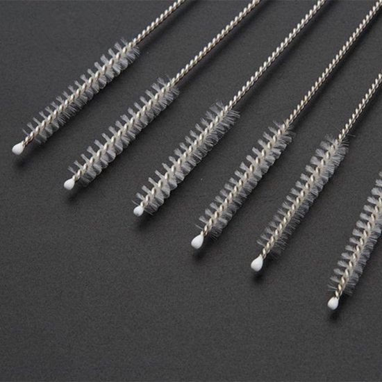 Herbruikbaar rietje, schoonmaakborstels stalen was drinkpijp rietje - [As Seen on Image]