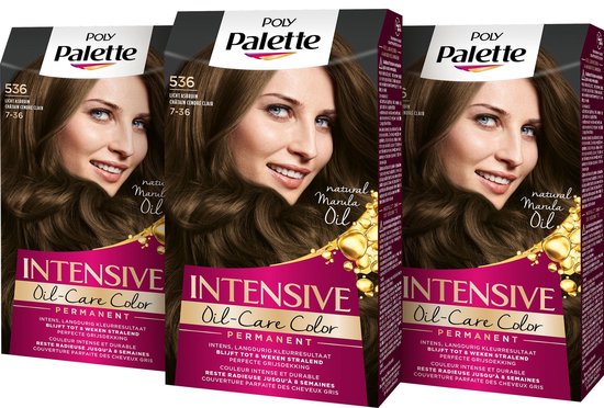 Poly Palette Browns 536 Licht Haarverf 3x 50 ml - Voordeelverpakking | bol.com
