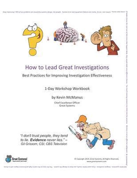 How to Lead Great Investigations - cover