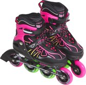 Laubr Streetrunner skeelers Maat 39-42 abec 7 - zwart/roze/groen