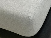 SALE - Fissaggio | Hoeslaken - Fitted Sheet - Yarn Dyed Katoen - Grijs - 180x200x30cm