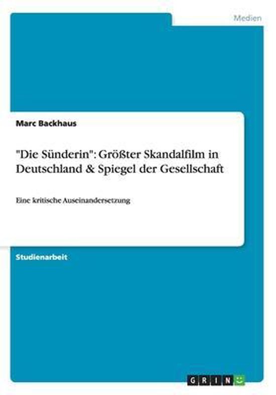 "Die S�nderin" - cover