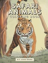 Geography & Travel Coloring Books- Safari Animal Coloring Book