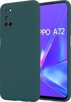 Shieldcase Oppo A92 / A72 / A52 silicone case - donkergroen
