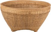 J-Line Mand Extra Large Rond Rotan Naturel