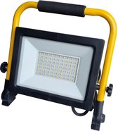 Lampe de travail standard | Lampe de chantier LED 50W = 450W - 4500 Lumen | fiche 180cm | blanc lumière du jour 6500K - IP44