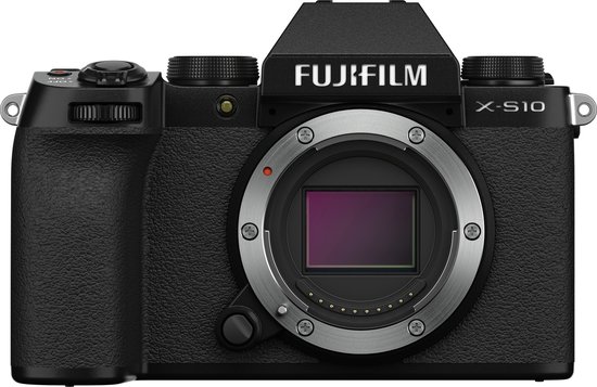 Fujifilm X-S10 Zwart + Fujinon XF standaard zoom lens 16-80 mm F4 R OIS WR Kit - Fujifilm
