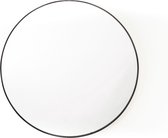 Ronde Metalen Spiegel - Zwart - 40cm - Housevitamin