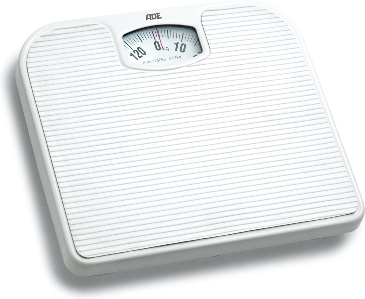 Ade Nina Mechanische Personenweegschaal - Weegbereik 130kg - Wit