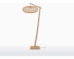 GOOD&MOJO Vloerlamp Cango - Bamboe - 80x60x176cm - Scandinavisch,Bohemian - Staande lampen voor Woonkamer - Slaapkamer