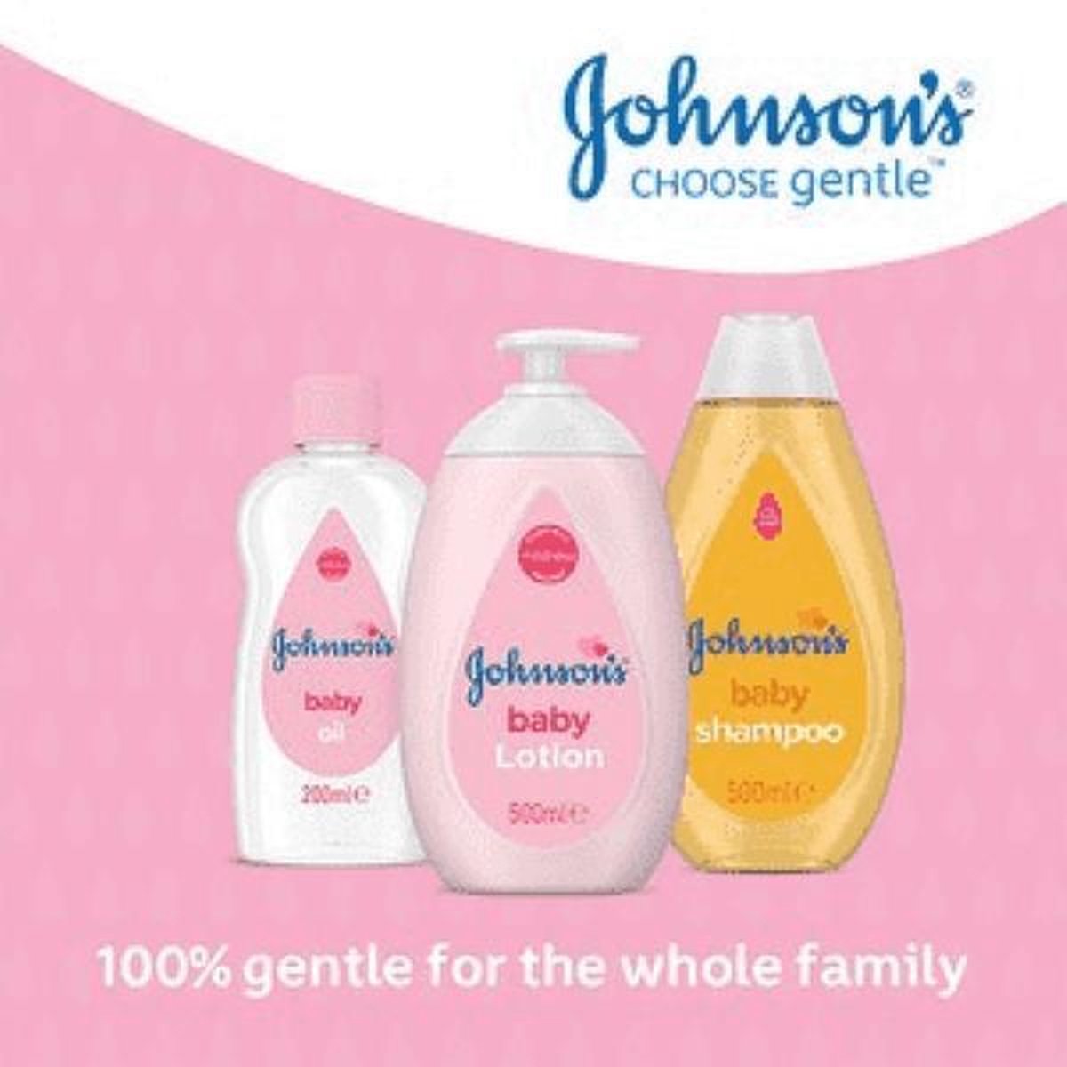 Johnson's Baby - Voordeelverpakking - Pakket - Baby Shampoo 300 ml / XL Baby Bodylotion 500 ml / Johnson Baby olie Regular 300 ml