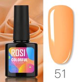 ROSI Gelpolish - Gel nagellak - Gellak - UV & LED - Oranje 051 Hawaii Orange