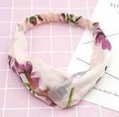 Hoofdband-Cross Hoofdband-Elastische Haarband-Yoga Hoofdband-Flower Print Haarband-Kleur: Multicolor