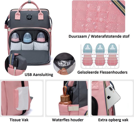 BabbleRoo Babyluiertas/rugzak, luierrugzak casual luiertassen, multifunctioneel, grote capaciteit, babytas, reisrugzak met aankleedkussen & fopspeenhouder (legergroen BabbleRoo Babyluiertas/rugzak, luierrugzak casual luiertassen, multifunctioneel, grote capaciteit, babytas, reisrugzak met aankleedkussen & fopspeenhouder (legergroen