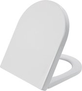 Saqu de toilette Saqu avec fermeture amortie et dégagement rapide 35,9x46,4x5cm Blanc mat