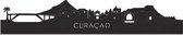 Skyline Curaçao Zwart hout - 120 cm - Woondecoratie design - Wanddecoratie - WoodWideCities