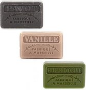 Soap bar set - zeep savon de marseille Opium, Vanille, Huile d'olive 3x60 gr.