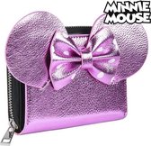 Portefeuille Minnie Mouse Kaarthouder Roze Metaal 70688