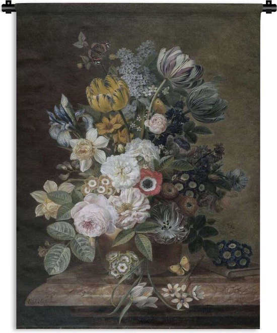 Tapisserie Eelke Jelles Eelkema - Nature morte aux fleurs - Peinture d'Eelke Jelles Eelkema Tapisserie coton 90x120 cm - Tapisserie avec photo