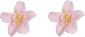 2x Bloemen Click vlinder orchidee rose