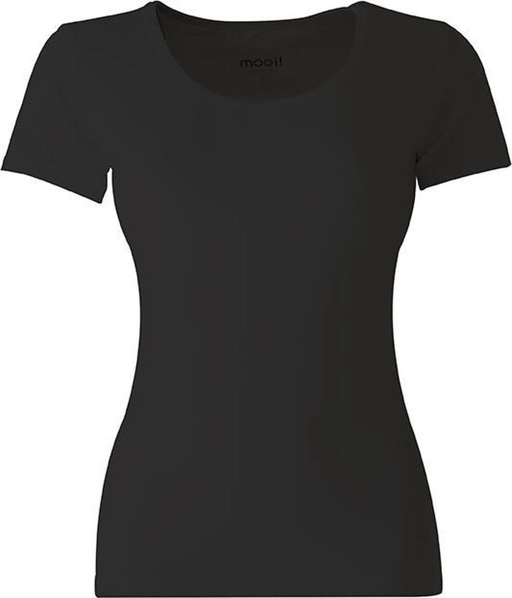 MOOI! Company - Dames T-shirt Daisy - Korte mouw - Aansluitend model - Kleur Navy - M