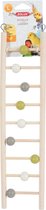 Zolux ladder hout 9 treden met kralen - 1x9x37,5 cm - 1 stuks