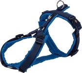 Trixie hondentuig premium trekking indigo / royal blauw - 80-97x2,5 cm - 1 stuks