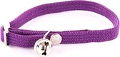 Halsband kat elastisch nylon paars - 30x1 cm - 1 stuks