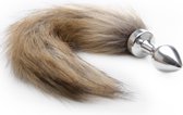 Fox Tail Buttplug - Silver