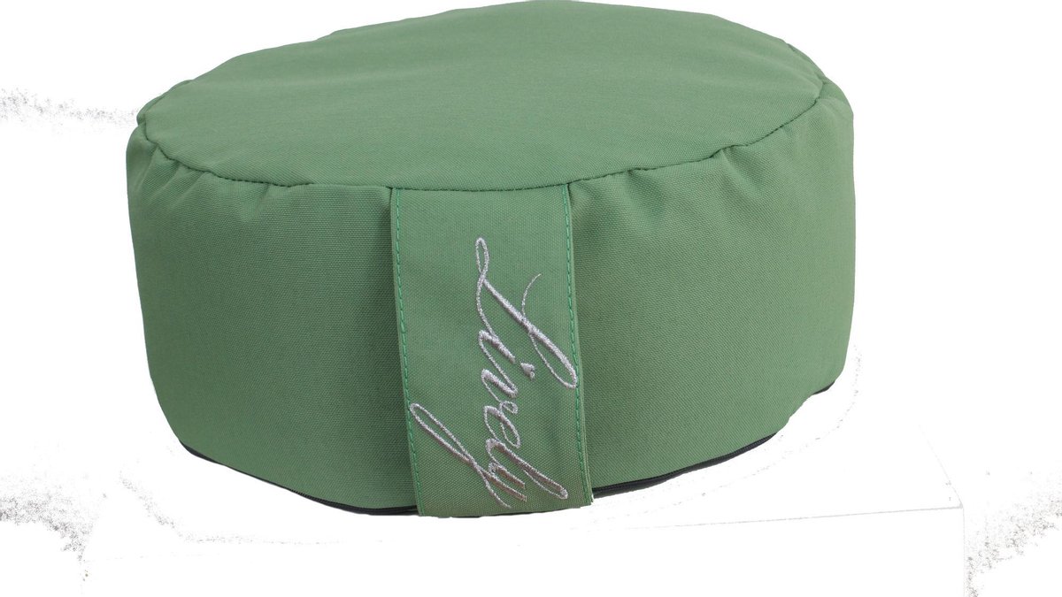 Meditatiekussen-yoga kussen - yoga prop - yoga artikelen - yoga accessoires -biologisch boekweit- groen