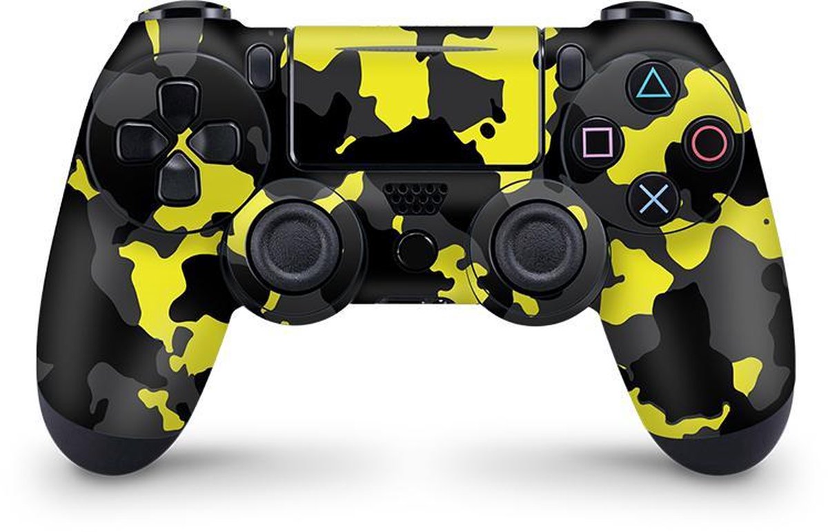 Playstation 4 Controller Skin Camouflage Geel Sticker | bol.com