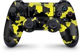 Playstation 4 Controller Skin Camouflage Geel Sticker