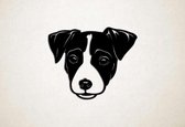 Wanddecoratie - Hond - Jack Russel 2 - M - 60x73cm - Zwart - muurdecoratie - Line Art