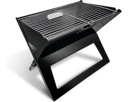 Draagbare opvouwbare grill met rooster - Zwart